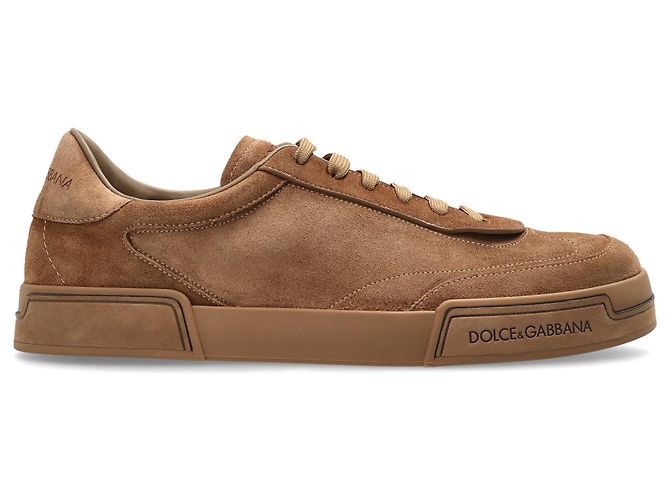 Sneaker in camoscio marrone Dolce & Gabbana