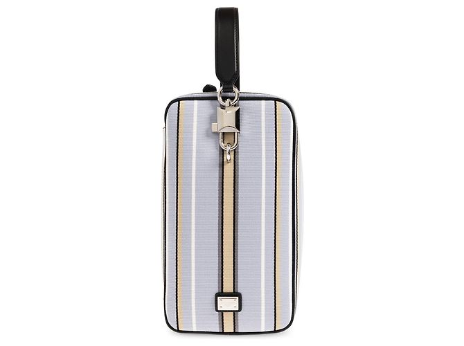Dolce & Gabbana Jacquard handheld bag with striped pattern