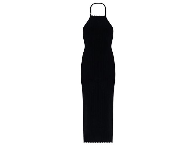 Jacquemus Tablier Kleid Blau Midi