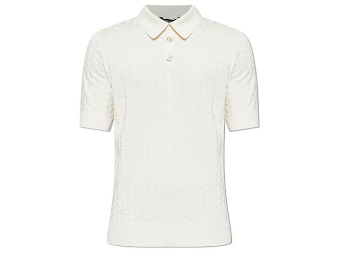 Polo de seda Dolce & Gabbana creme