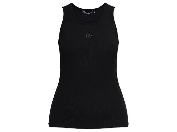 Dolce & Gabbana Ribbed spaghetti strap top