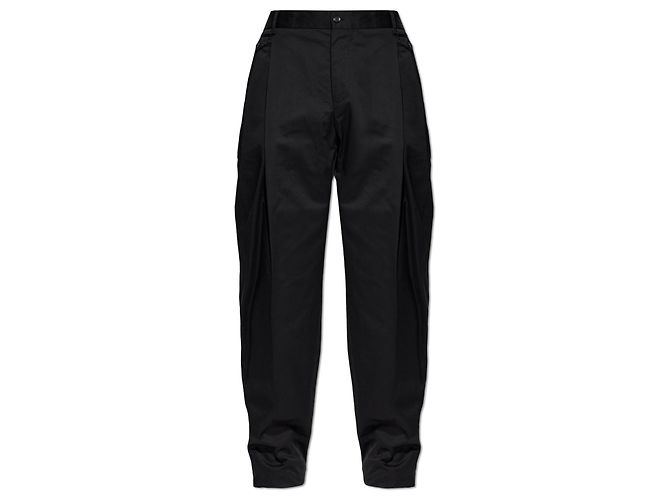 Dolce & Gabbana Calças plissadas de algodão