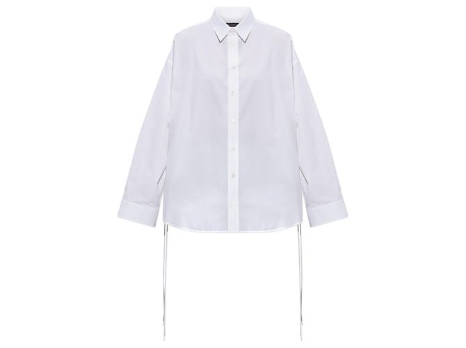 Balenciaga Oversize Hemd aus Baumwolle Weiß