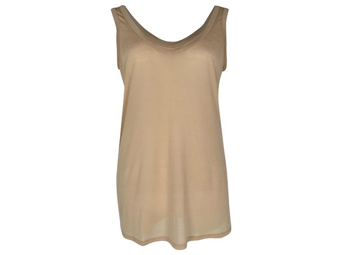 The Row Sleeveless Top in Beige Polyester