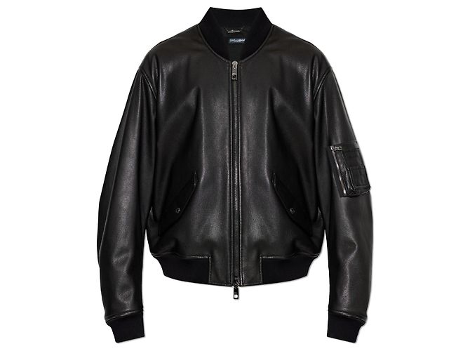 Dolce & Gabbana Leather 'bomber' jacket