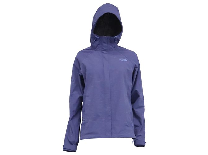 Giacca con cappuccio e zip The North Face in nylon blu navy