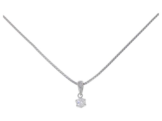Autre Marque Diamantenhalskette Pt900 Pt850