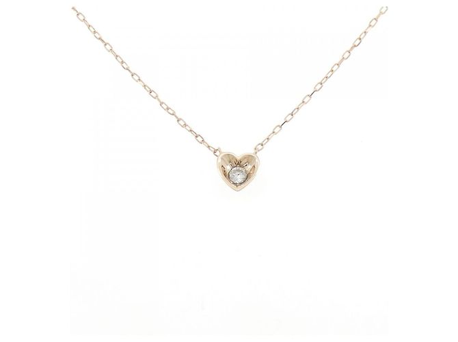 Autre Marque Collana K10 Pink Gold Diamond