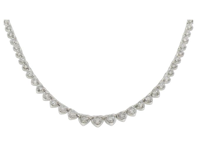 Autre Marque Collana in platino e diamanti Pt900