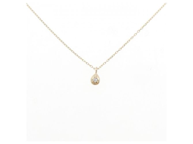 Autre Marque Collana in oro giallo K10 e diamanti