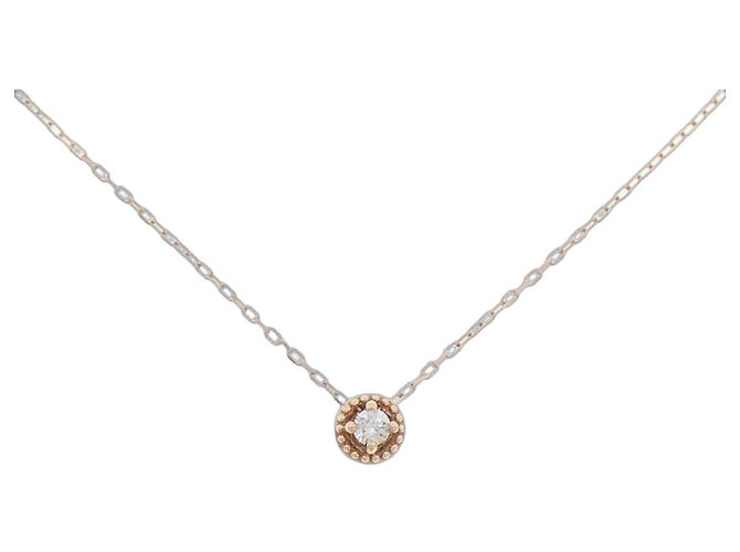 Autre Marque Collar de oro rosa K10 y diamantes