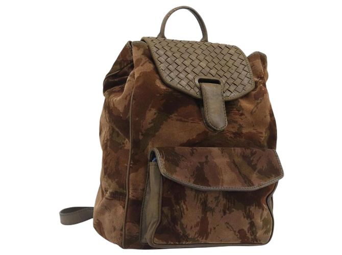 BOTTEGA VENETA Backpack Suede Brown