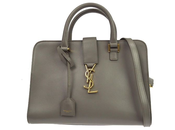 Autre Marque Saint Laurent Monogram Cabas Leather Medium