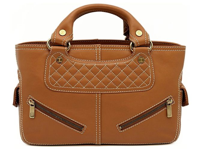 Céline Boogie Bag de piel marrón camel
