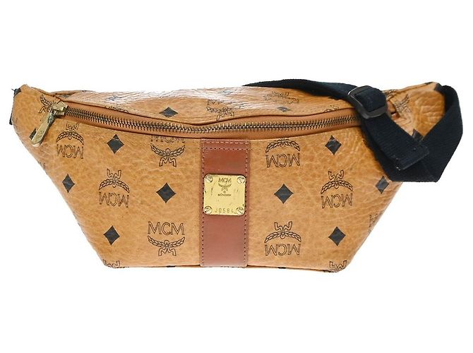 MCM Vintage Leather Briefcase Brown