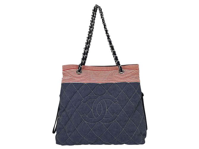 Chanel Bon Bon Quilted Denim Medium
