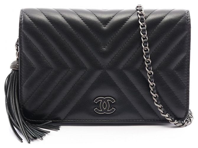 Borsa Chanel in pelle nera