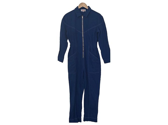 Autre Marque LAURE+MAX blauer Baumwoll-Overall
