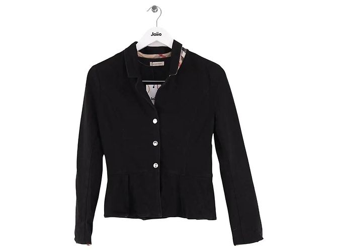 Chaleco Burberry de algodón negro