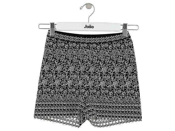 Mini shorts Alaïa de viscose pretos