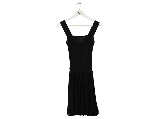 Vestido Alaïa preto em viscose