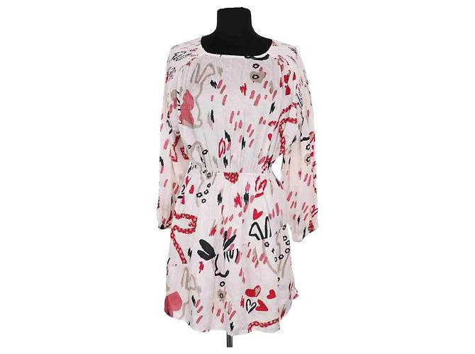 Vestido Ba&Sh branco de viscose