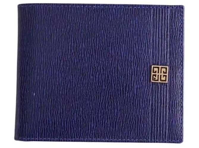 Givenchy leather wallet navy blue