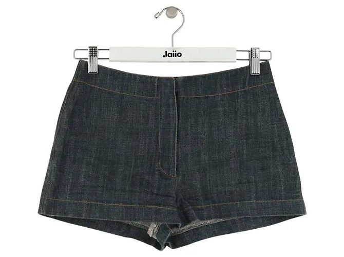 Mini shorts Alaïa de algodão azul