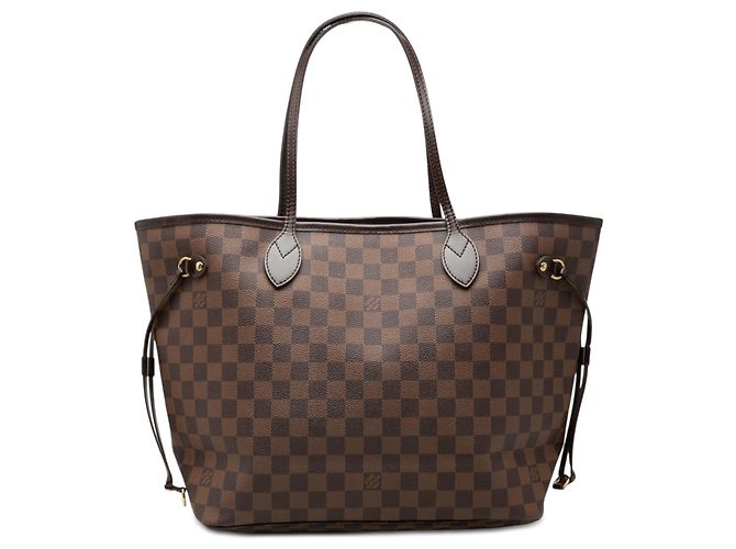 Sac cabas Louis Vuitton Damier Ebene Neverfull MM marron