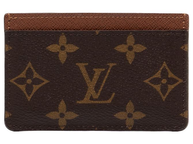 Brown Louis Vuitton Monogram Card Holder