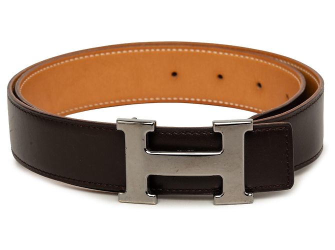 Cinto Reversível Hermès Constance castanho