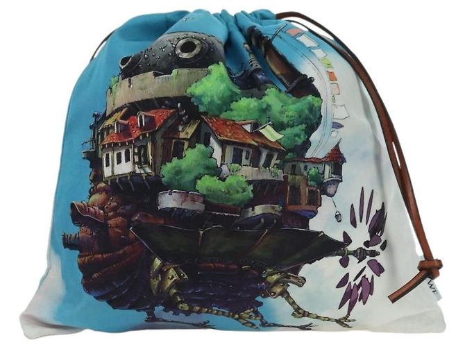 Loewe Paula Drawstring Printed Canvas Small