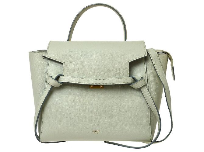 Céline Ceinture Celine en cuir texturé Micro