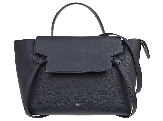 Céline Cinturón Celine Mini de piel texturizada