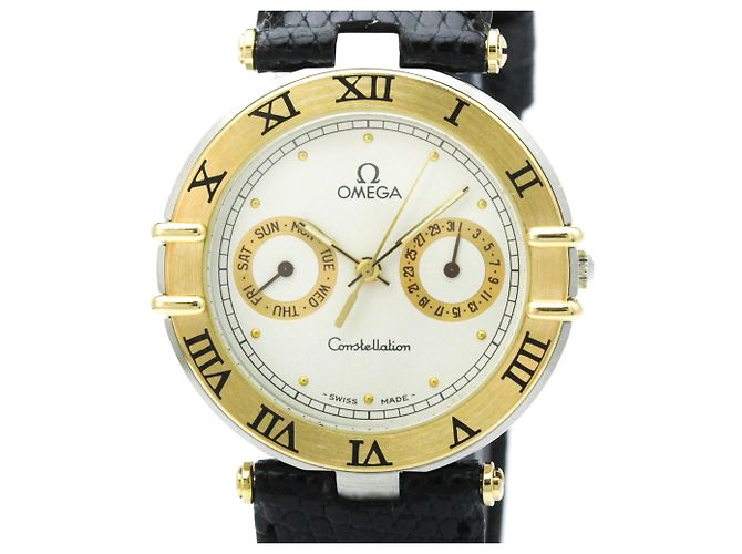 Relógio OMEGA Constellation Day Date 18K Gold Quartz