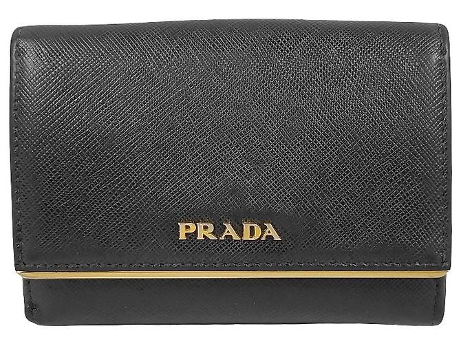 Prada Saffiano bifold Leather Small
