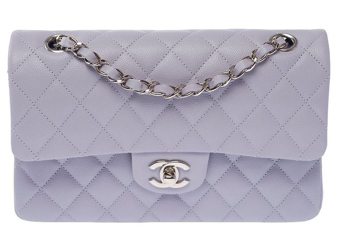 Bolsa CHANEL Timeless/Classique em Couro Azul - 104035