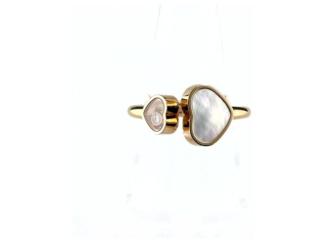 Bague Chopard My Happy Heart en or rose avec diamant
