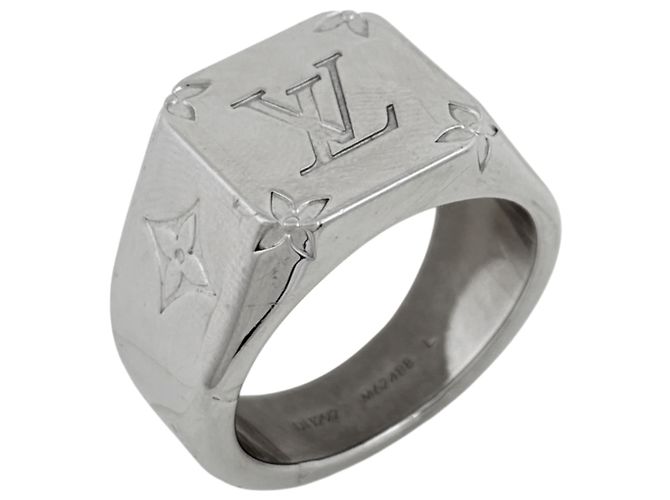 Anello Sigillo Louis Vuitton in Argento