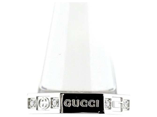 Gucci Octagon Band Ring mit Diamanten