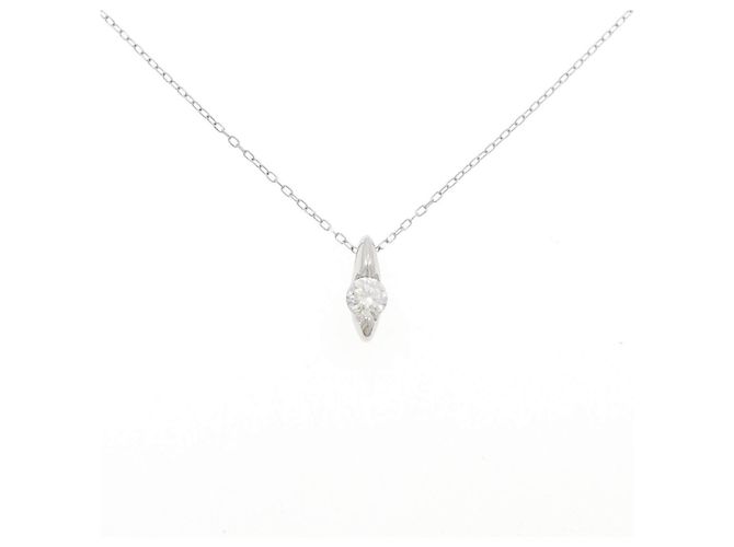 Autre Marque Platin-Diamant-Halskette