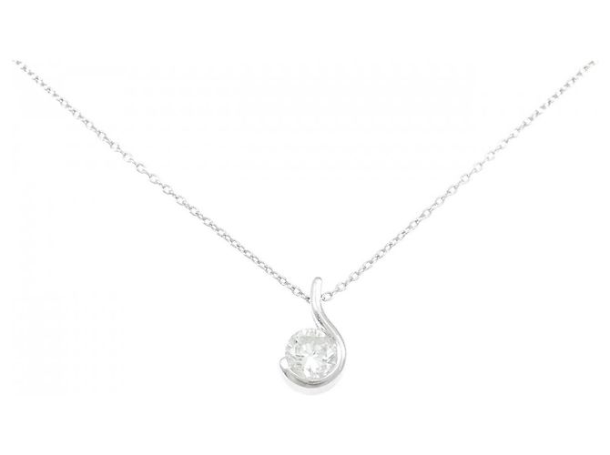 Autre Marque Platin-Diamant-Halskette PT850