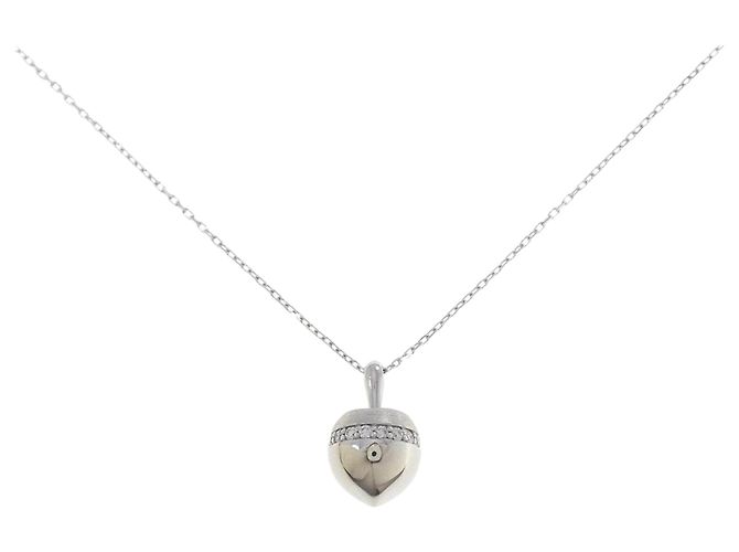 Autre Marque Colar de platina e diamantes