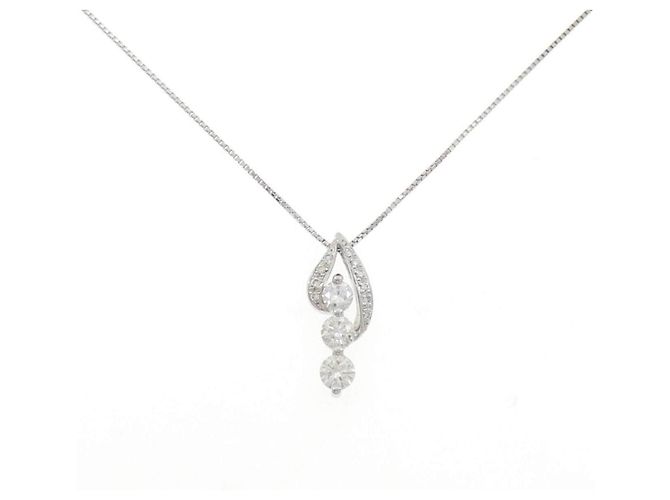Autre Marque Diamantenhalskette PT900 PT850