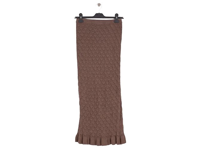 Rouje Maxirock braun aus Viscose