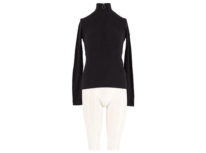 Fusalp Schwarzer Rollkragenpullover mit Reißverschluss