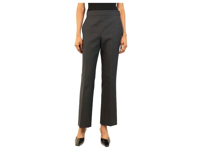 Gucci Gerade geschnittene Hose in Anthrazit - size UK 8