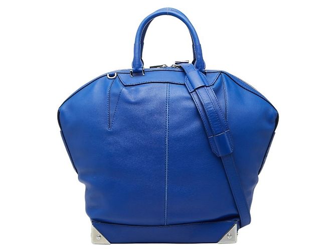 Bolsa de mão em couro azul Alexander Wang