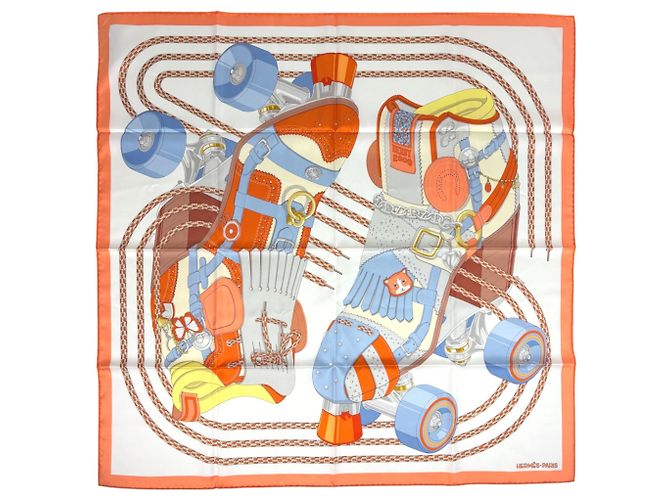 Hermès Lenço Hermes Carre 90 DERBY 2000