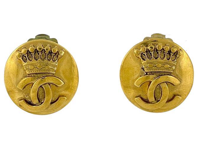 Orecchini a clip Chanel placcati oro